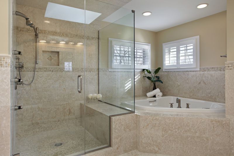 Luxurious Shower and Tub Area